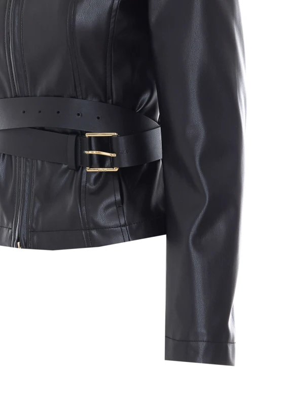 Black faux leather jacket Liu Jo