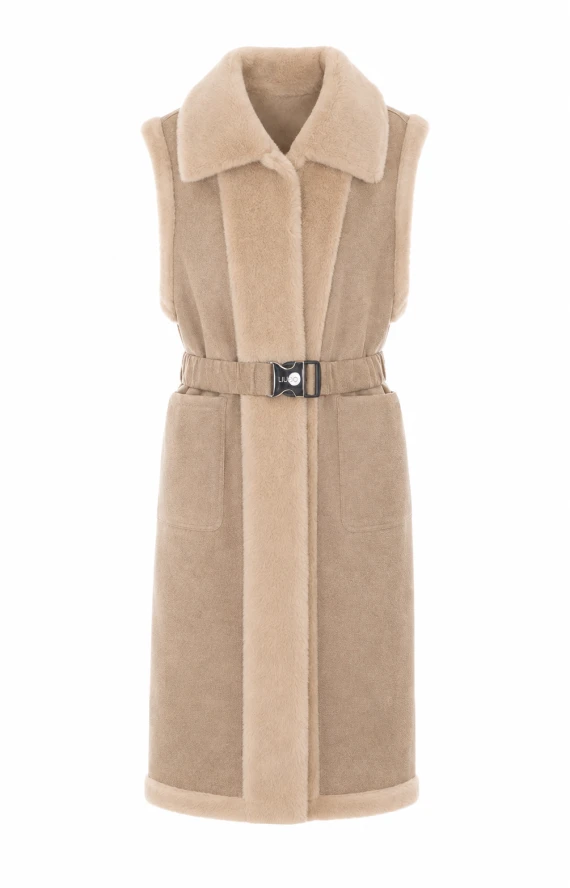 Faux Fur Vest Jacket Liu Jo