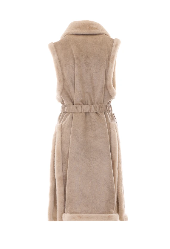 Faux Fur Vest Jacket Liu Jo