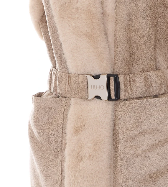 Faux Fur Vest Jacket Liu Jo