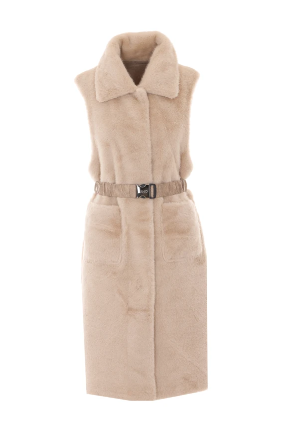 Faux Fur Vest Jacket Liu Jo