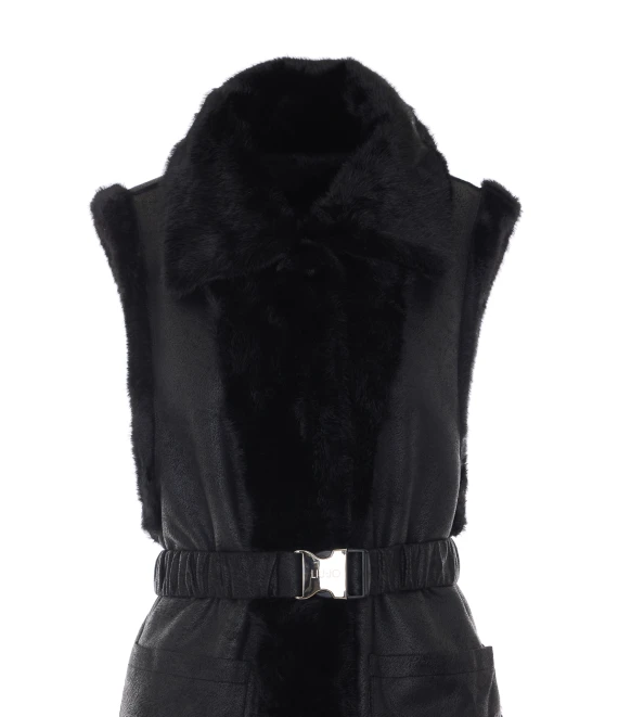 Faux Fur Vest Jacket