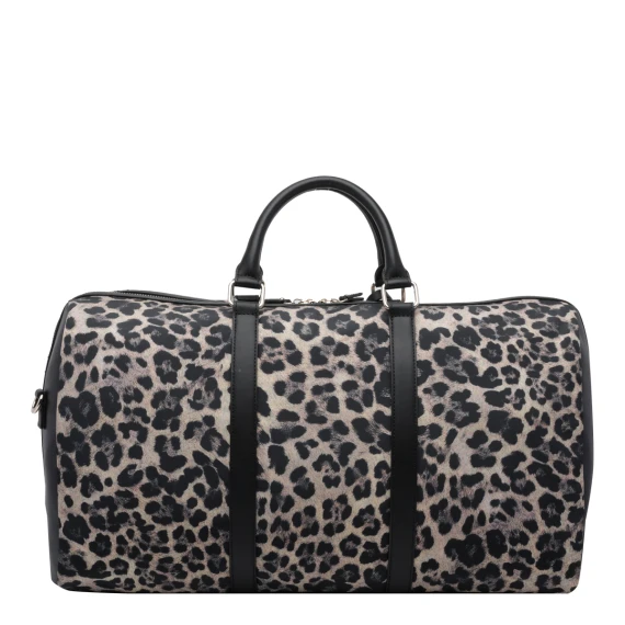 Black Animalier Duffle Bag Liu Jo