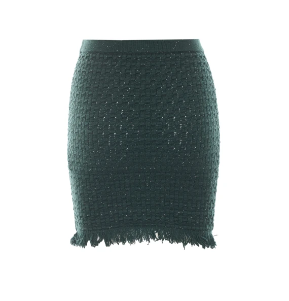 Dark green knitted mini skirt Liu Jo