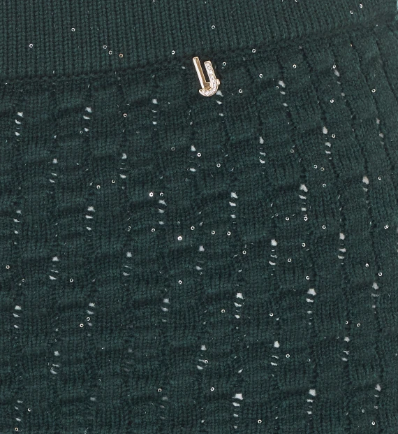 Dark green knitted mini skirt Liu Jo