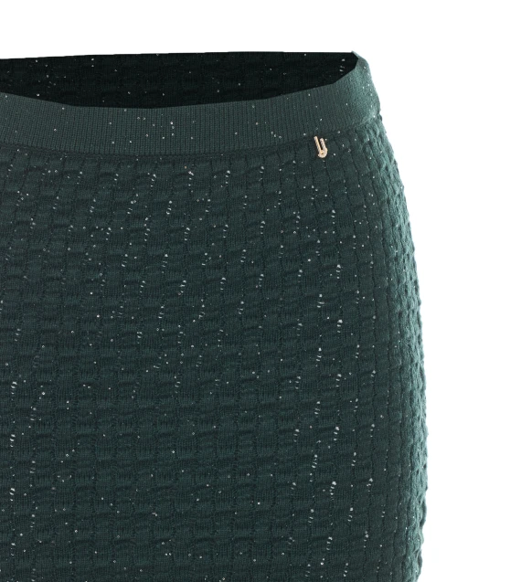 Dark green knitted mini skirt Liu Jo