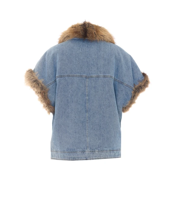 Blue sleeveless denim jacket Liu Jo