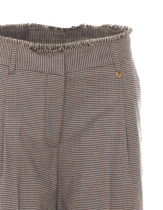 Beige houndstooth trousers Liu Jo