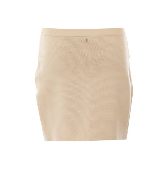 Cream knitted miniskirt Liu Jo