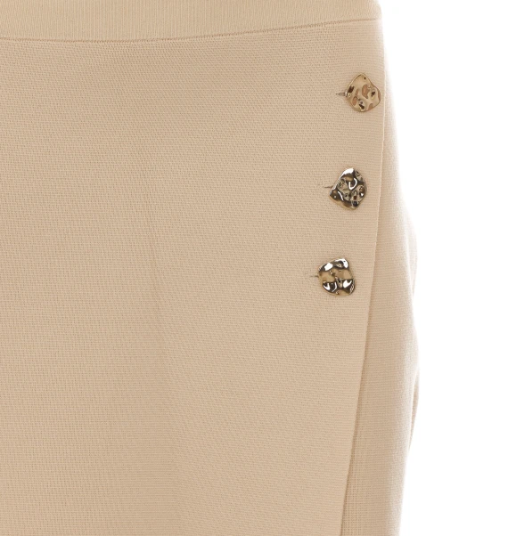 Cream knitted miniskirt Liu Jo