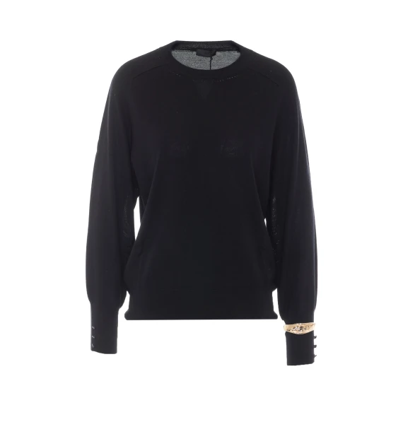 Maglia nera in lana vergine
