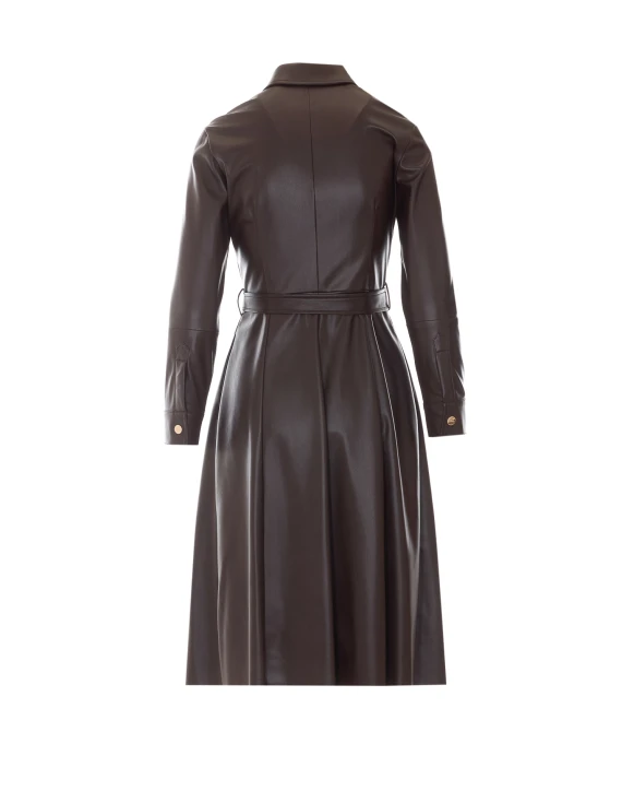 Cappotto in ecopelle marrone Liu Jo