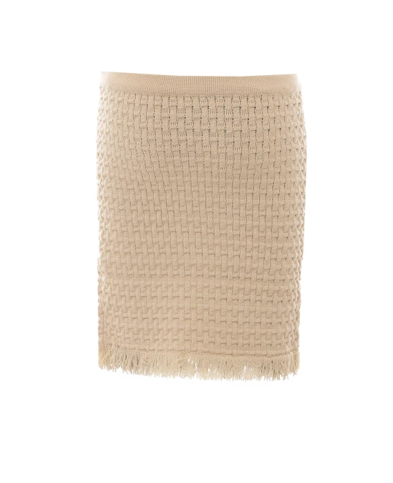 Beige knitted skirt Liu Jo