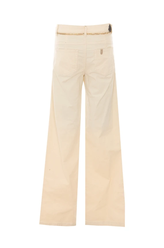 Cream wide-leg jeans Liu Jo