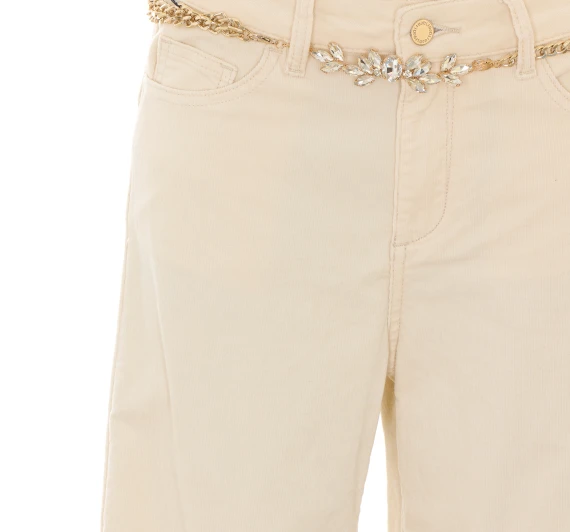 Cream wide-leg jeans Liu Jo