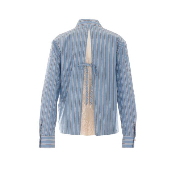 Light blue striped shirt Liu Jo