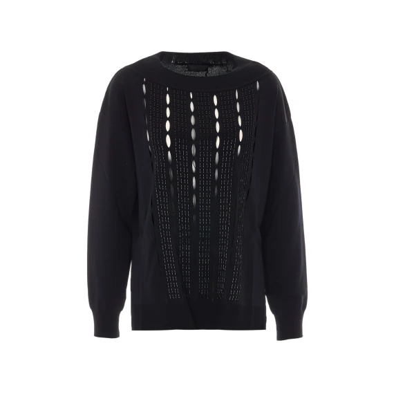 Maglione traforato nero Liu Jo