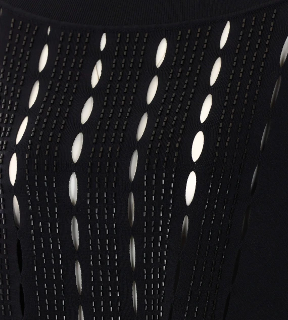 Black perforated sweater Liu Jo