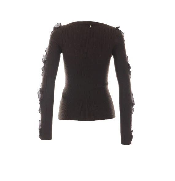 Dark brown long-sleeved top Liu Jo