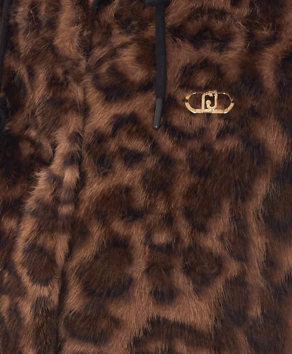 Gilet imbottito nero con cappuccio Liu Jo