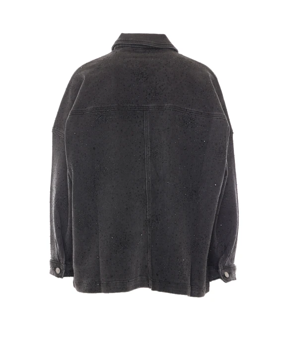 Giacca in denim nero oversize Liu Jo