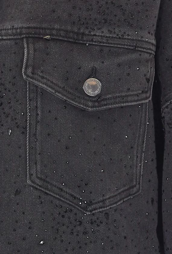 Giacca in denim nero oversize Liu Jo