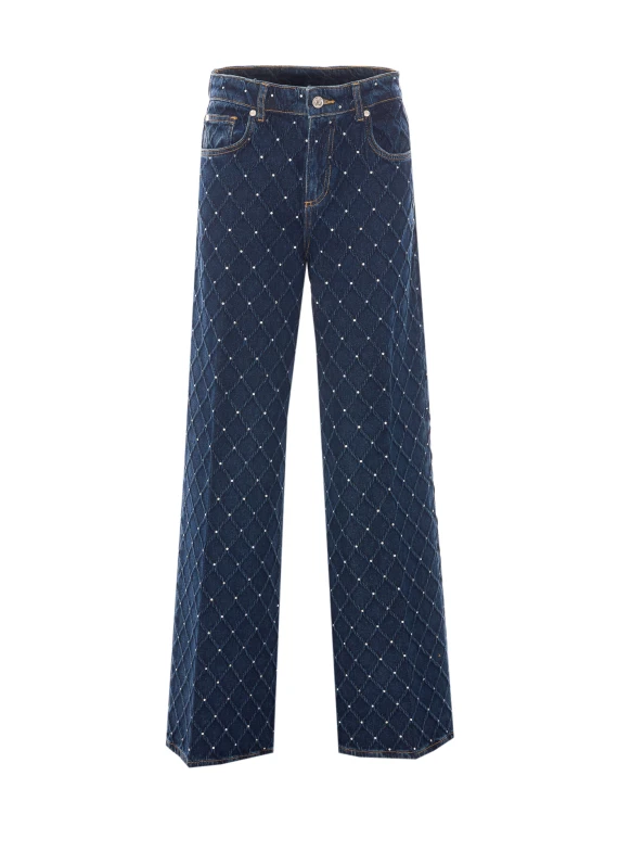 Jeans blu con strass Liu Jo