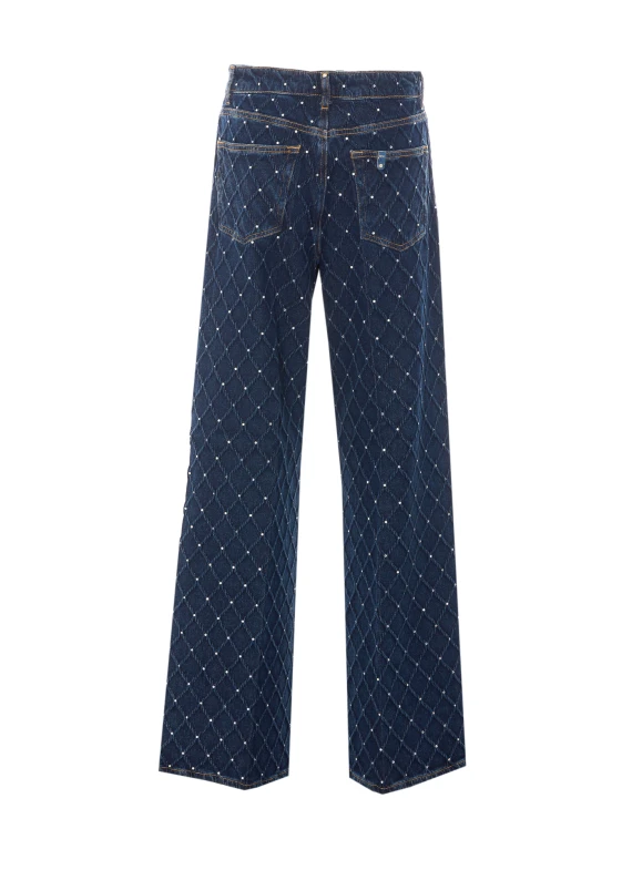 Jeans blu con strass Liu Jo