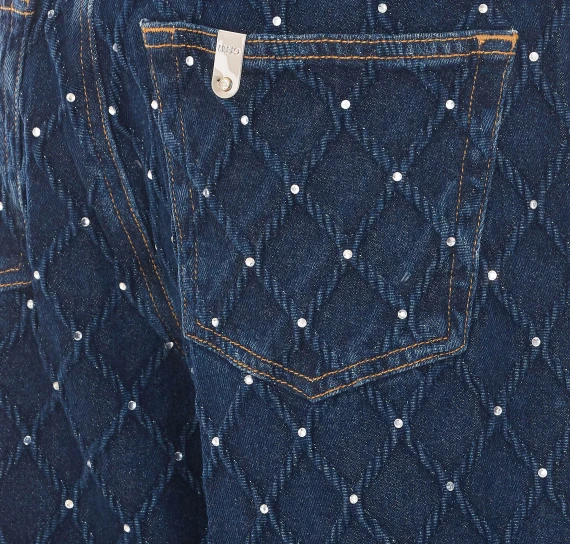 Jeans blu con strass Liu Jo