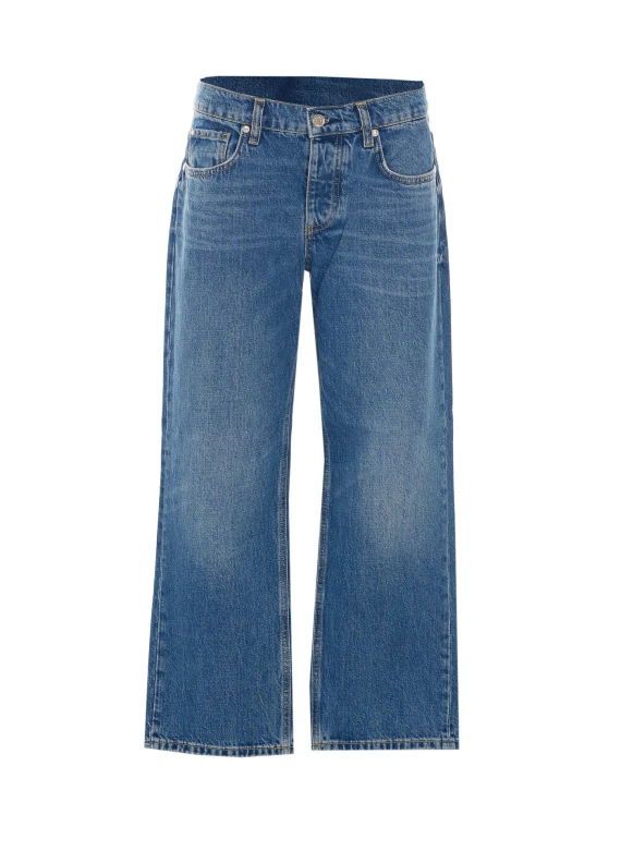 Jeans alla caviglia blu a vita bassa Liu Jo