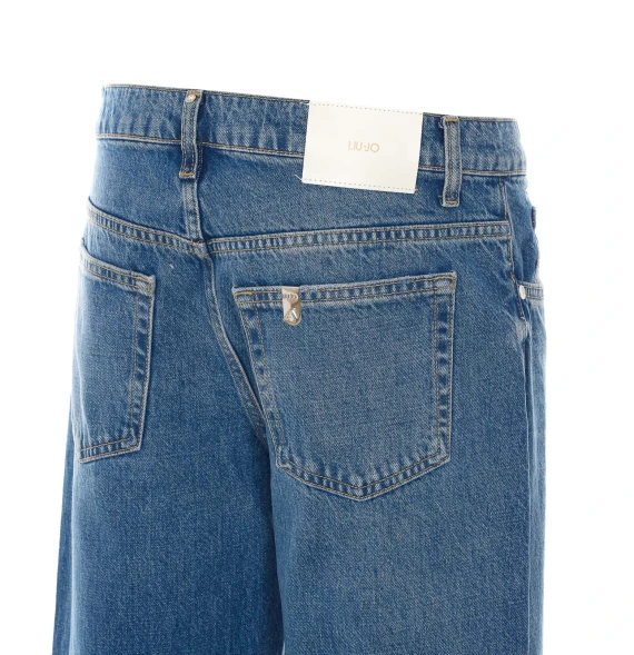 Blue low-rise cropped jeans Liu Jo