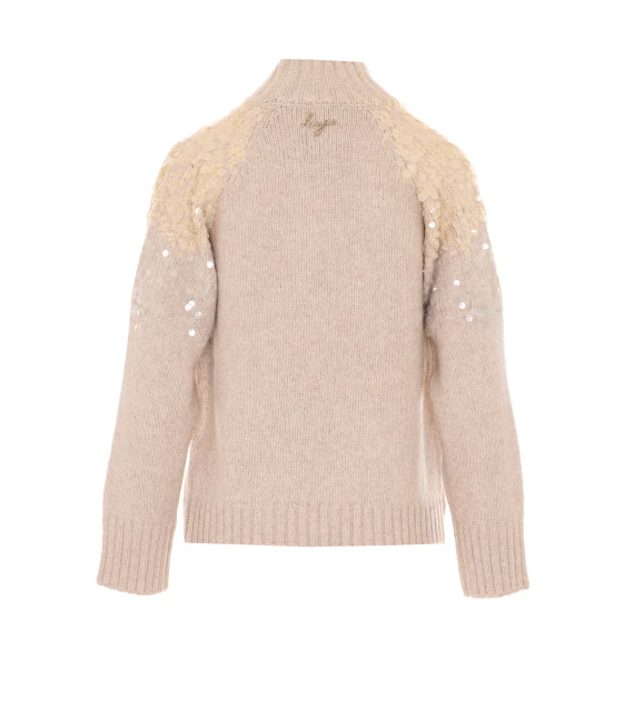 Light pink sequined sweater Liu Jo