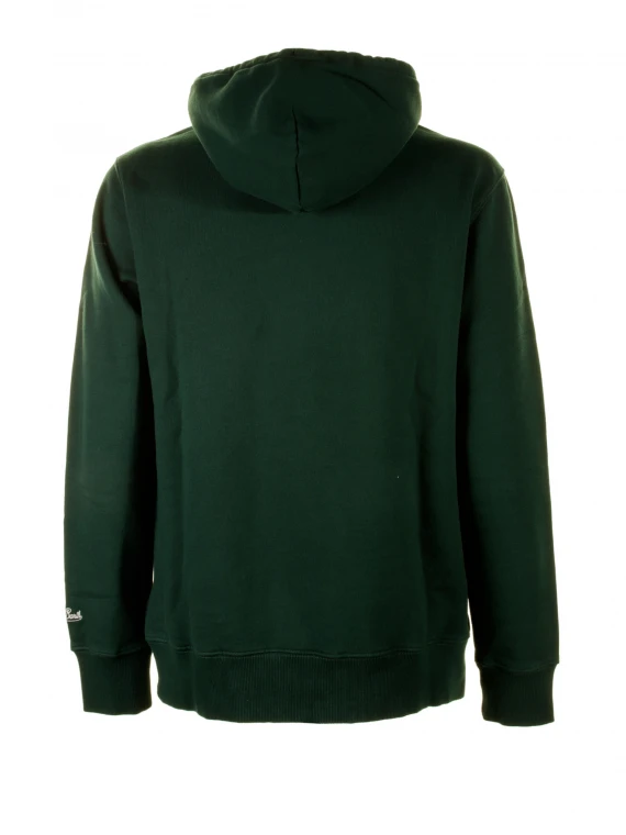 Green "padel" hooded sweatshirt