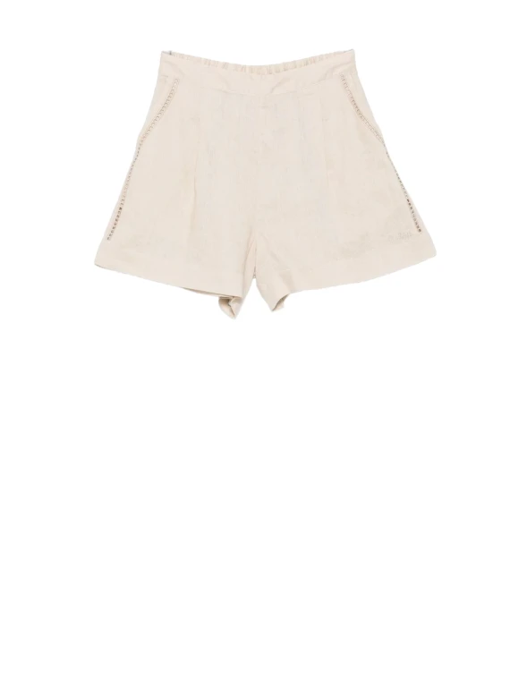Shorts Donna Amani in Lino Sabbia