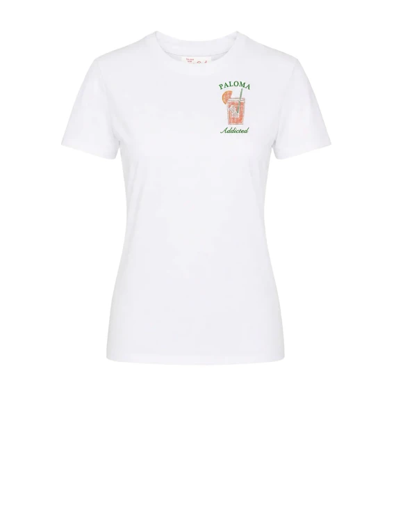 T-Shirt da Donna Bianco con Logo
