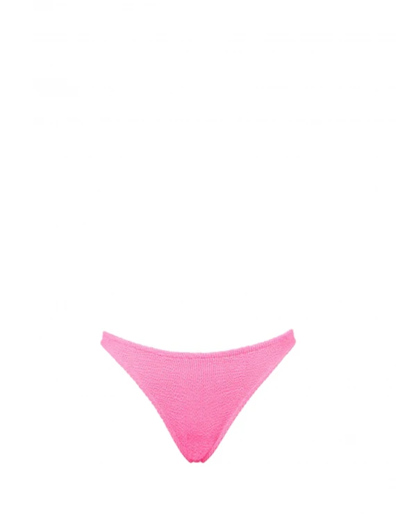 Neon pink crinkle bikini