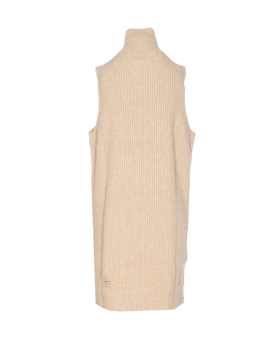 KNITTED ZIP CARDIGAN