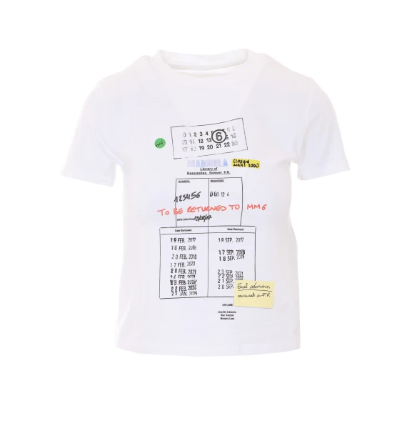 MM6 Maison Margiela T-shirt e Polo Bianco