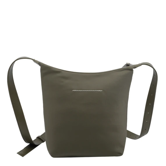 Green Numeric Vertical Crossbody Bag