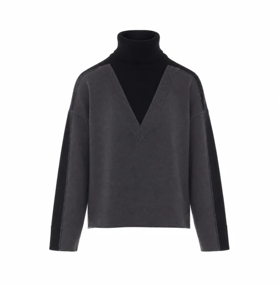 Black and Dark Grey Sweater MM6 Maison Margiela