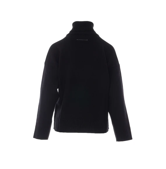 Black and Dark Grey Sweater MM6 Maison Margiela