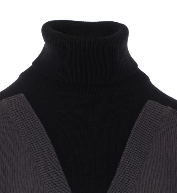 Black and Dark Grey Sweater MM6 Maison Margiela