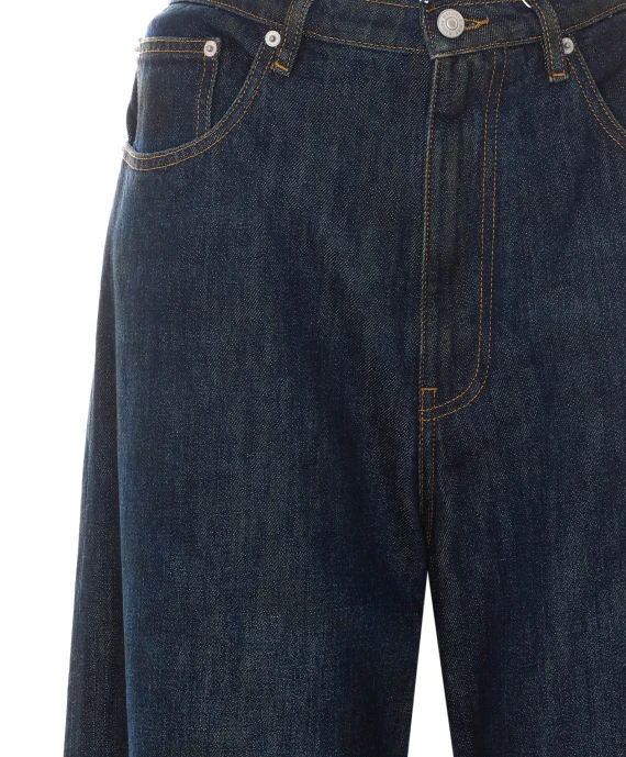 Dark blue wide-leg jeans MM6 Maison Margiela