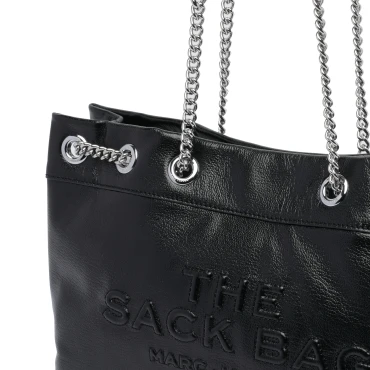 THE LEATHER CHAIN SACK BAG