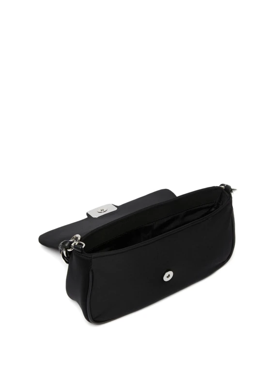 Borsa baguette Emily nera