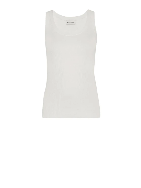 Top donna bianco in viscosa