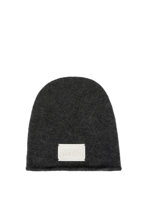 Berretto antracite in lana cashmere