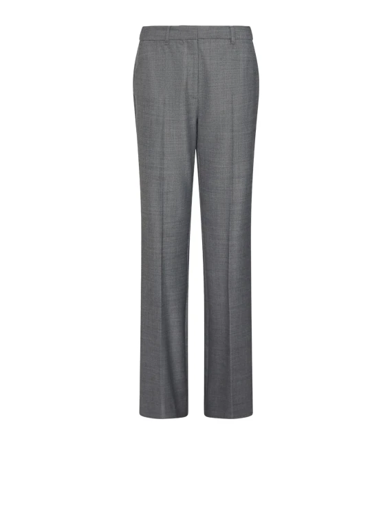 Pantalone grigio melange donna
