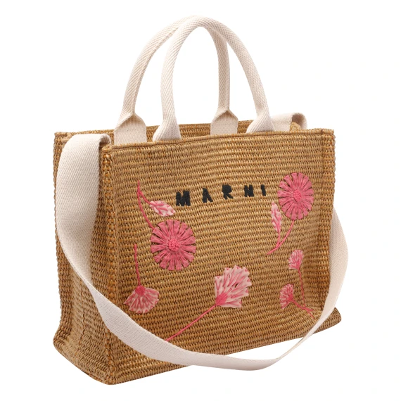 RAFFIA SMALL TOTE BAG
