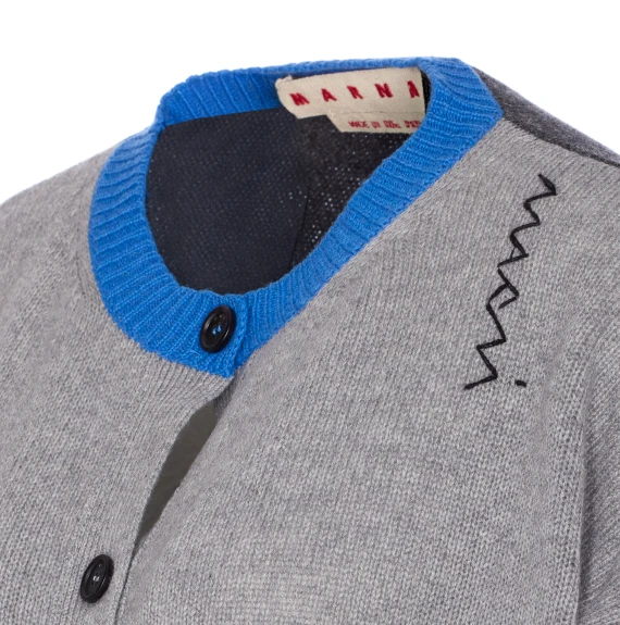 COLOUR BLOCK CARDIGAN